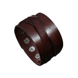 Bracelet de force homme en cuir