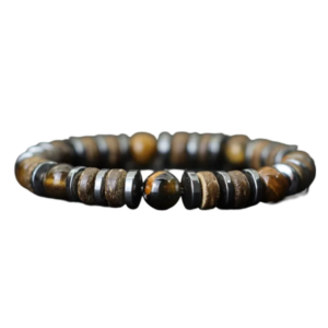 Bracelet pierre Œil de Tigre pour homme
