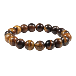 Bracelet perle homme œil de tigre marron