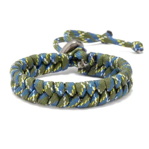Bracelet de survie paracorde mix vert