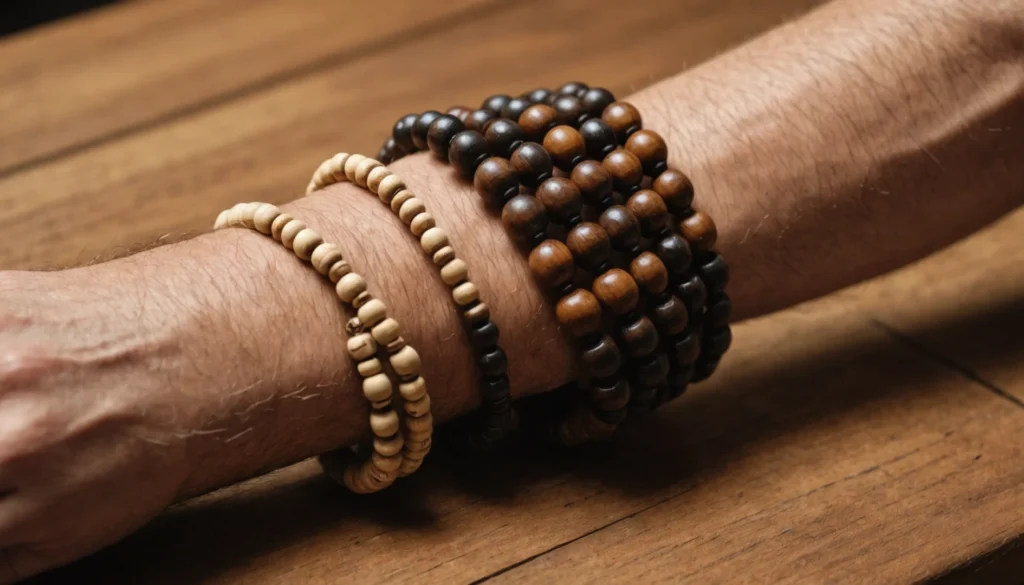 bracelet bois homme signification
